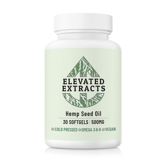 Elevated Extracts Hemp Seed Oil - 30 Softgels (500mg)